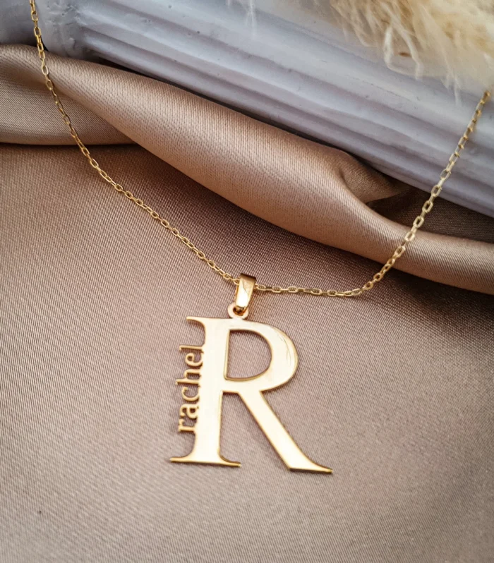 Big Initial Letter Necklace