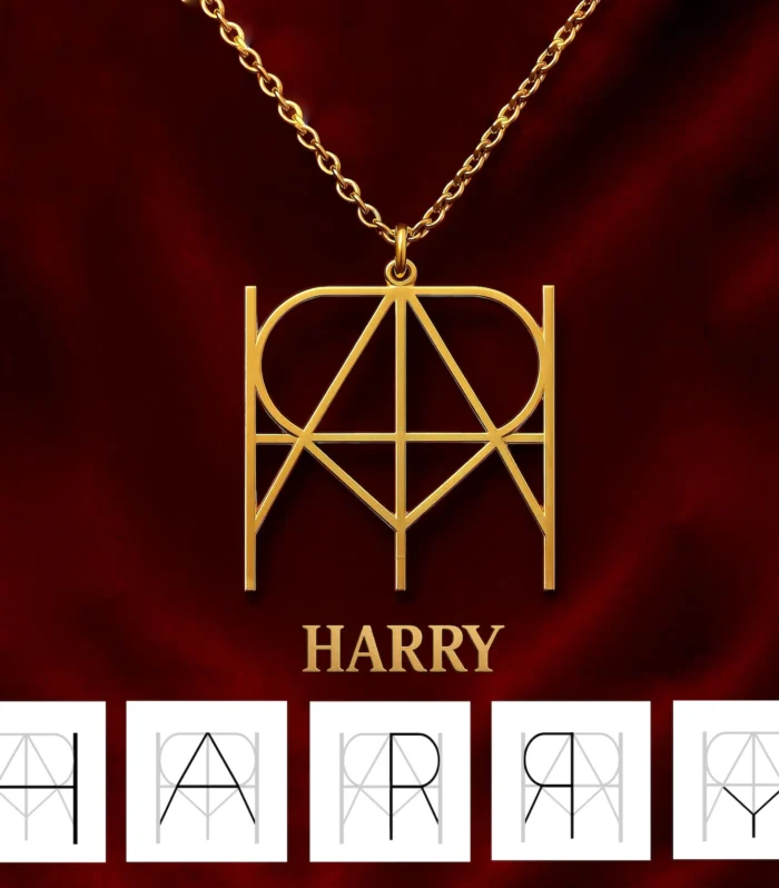 Hand-Drawn Name Logo Necklace