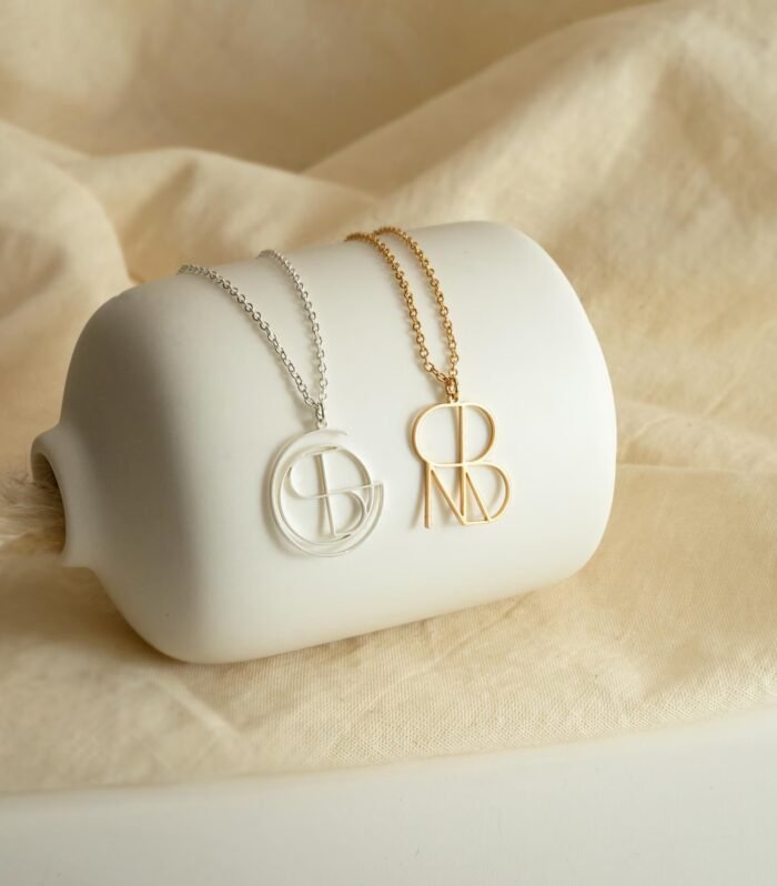 Custom Name Logo Monogram Necklace