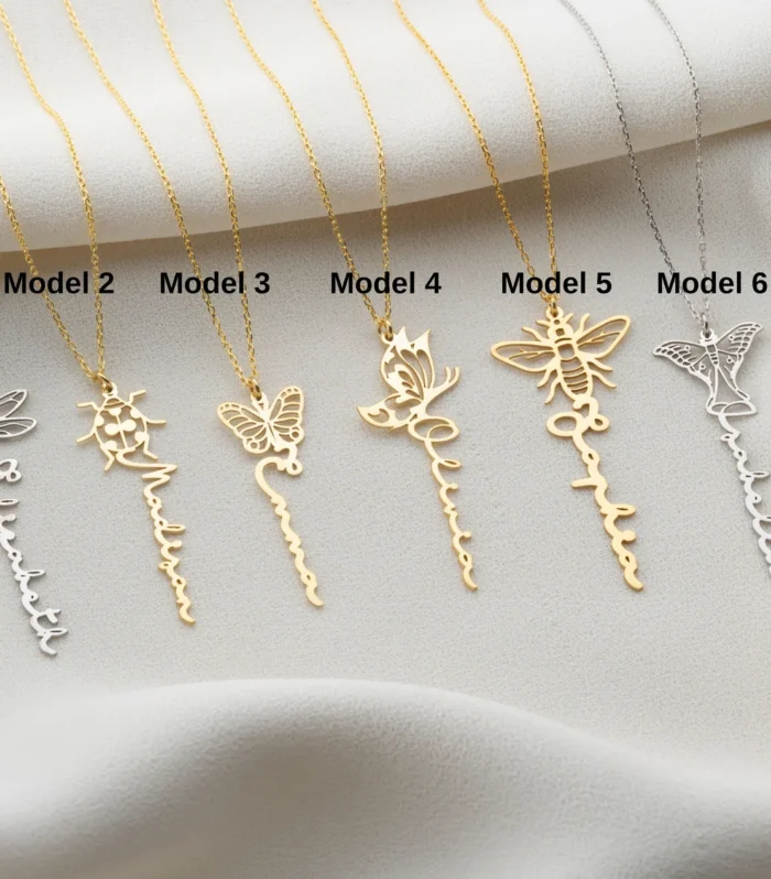 Personalized Vertical Name Necklace