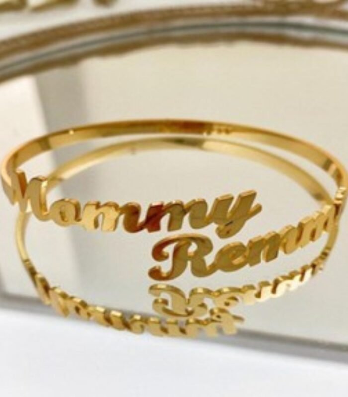 Mommy & Me – Double Name Family Bangle